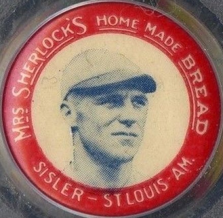 1924 Mrs. Sherlock Bread Pins George Sisler # Baseball Card