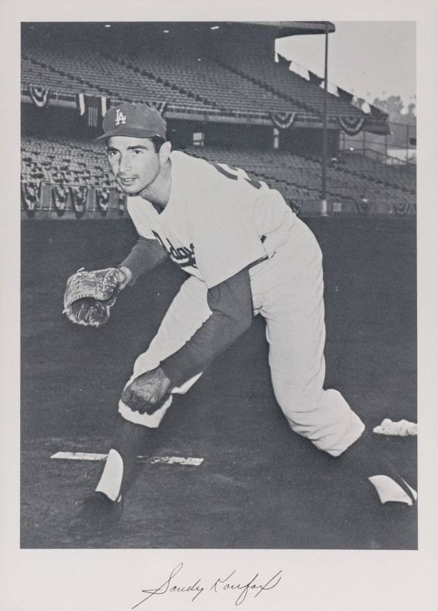 1965 L.A. Dodgers Team Issue Sandy Koufax # Baseball Card