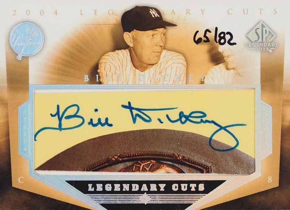 2004 SP Legendary Cuts Cut Signature Bill Dickey #BD Baseball Card