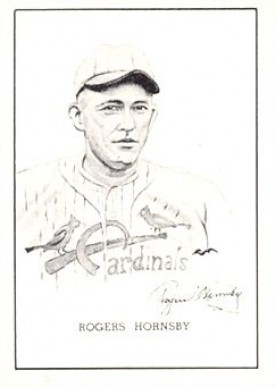 1950 Callahan Hall of Fame Rogers Hornsby # Baseball Card