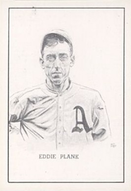 1950 Callahan Hall of Fame Eddie Plank # Baseball Card