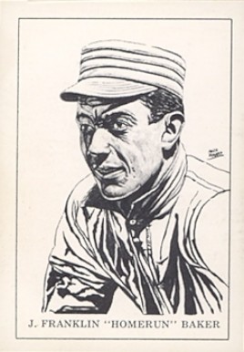 1950 Callahan Hall of Fame J. Franklin Baker #3 Baseball Card