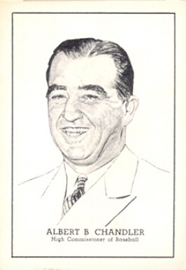 1950 Callahan Hall of Fame Albert B. Chandler # Baseball Card