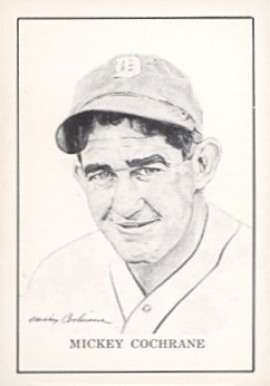 1950 Callahan Hall of Fame Mickey Cochrane # Baseball Card