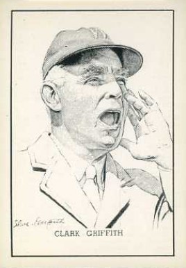 1950 Callahan Hall of Fame Clark Griffith # Baseball Card