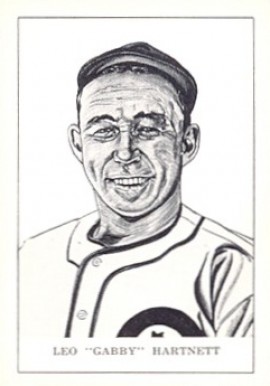 1950 Callahan Hall of Fame Leo "Gabby" Hartnett # Baseball Card