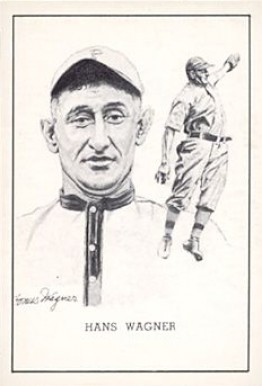 1950 Callahan Hall of Fame Hans Wagner # Baseball Card