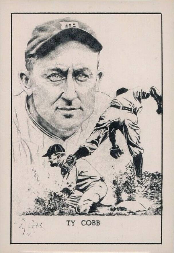 1950 Callahan Hall of Fame Ty Cobb # Baseball Card