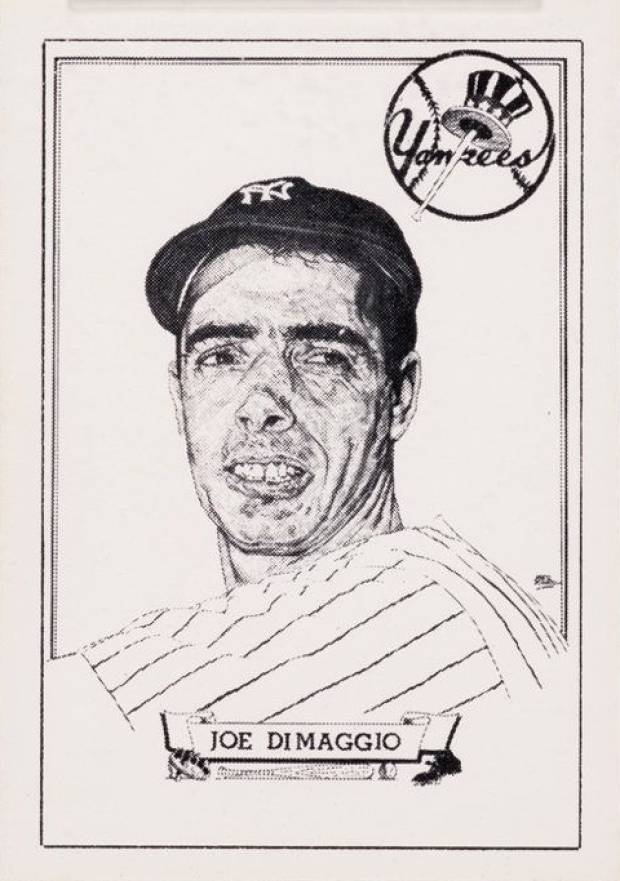 1950 Callahan Hall of Fame Joe DiMaggio # Baseball Card