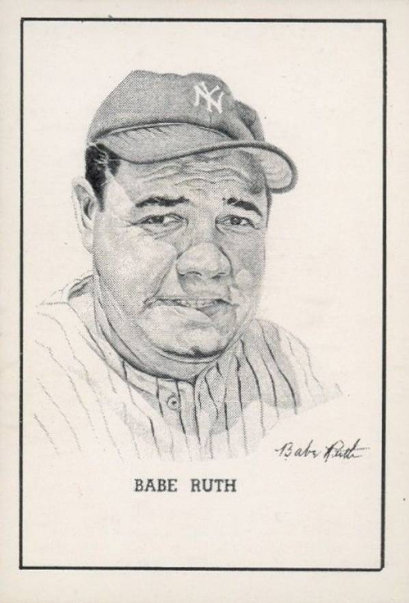 1950 Callahan Hall of Fame Babe Ruth # Baseball Card