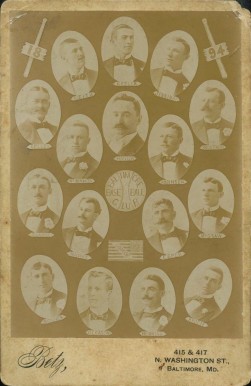 1885 Cabinet Photo Assorted 1894 Betz Cabinets Baltimore Orioles # Baseball Card