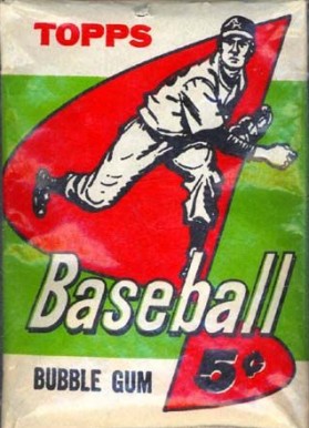 1950 Unopened Packs (1950's) 1958 Topps 5 Cent Wax Pack #58TWP5C Baseball Card