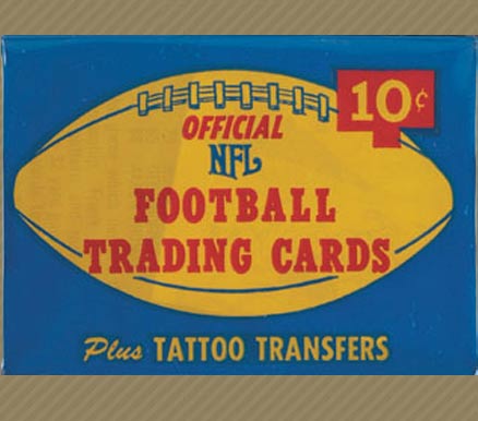 1960 Unopened Packs (1960's) 1964 Philadelphia 10 Cent Wax Pack #64P10cwp Football Card