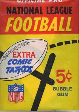 1960 Unopened Packs (1960's) 1966 Philadelphia Wax Pack #66Pwp Football Card