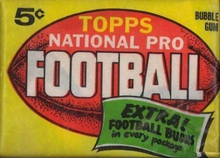 1960 Unopened Packs (1960's) 1962 Topps Wax Pack #62Twp Football Card