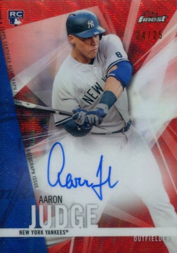 2017 Finest Autographs Aaron Judge #FA-AJ Baseball Card