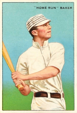 1912 Series of Champions Honest Long Cut  "Home Run" Baker #1 Baseball Card