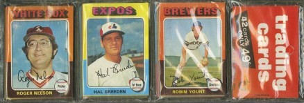 1970 Unopened Packs (1970's) 1975 Topps Rack Pack #75TRP Baseball Card