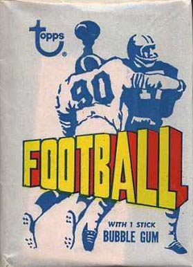 1970 Unopened Packs (1970's) 1972 Topps Wax Pack #72Twp Football Card