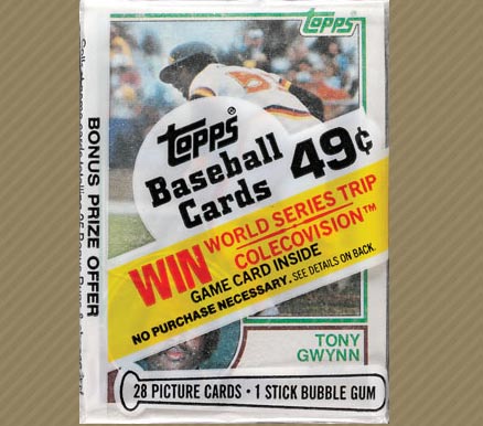 1980 Unopened Packs (1980's) 1983 Topps Cello Pack #83TCP Baseball Card