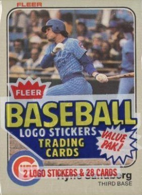 1980 Unopened Packs (1980's) 1983 Fleer Cello Pack #83FCP Baseball Card