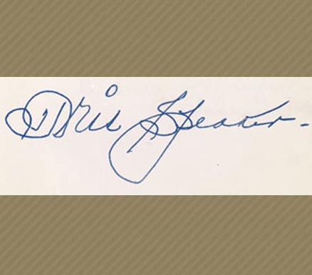 1950 Hall of Fame Autograph Cut Signatures Tris Speaker #233 Baseball Card