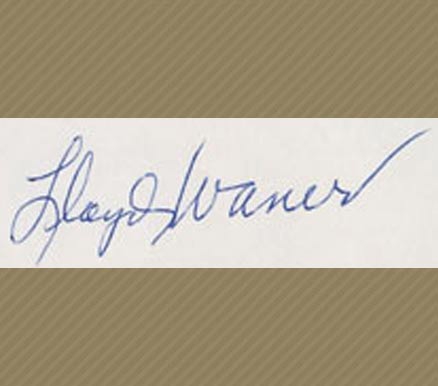 1950 Hall of Fame Autograph Cut Signatures Lloyd Waner #253 Baseball Card