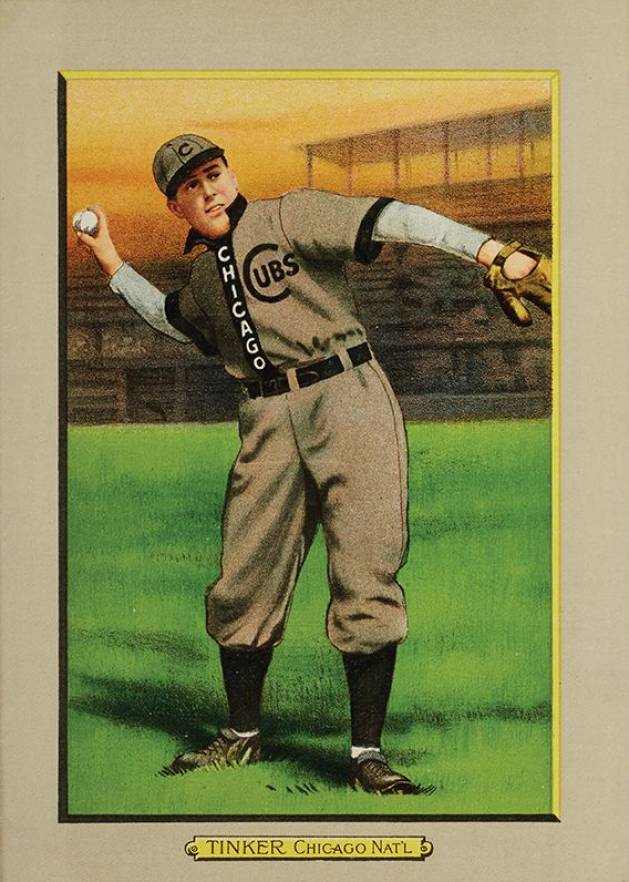 1911 Turkey Reds TINKER, Chicago Nat'L #35 Baseball Card