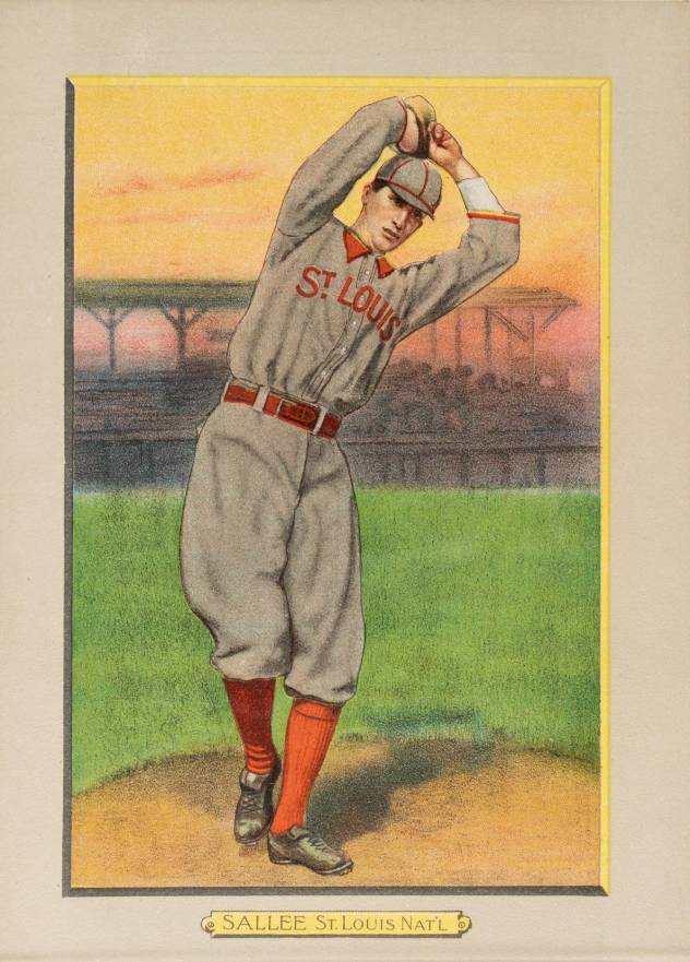 1911 Turkey Reds SALLEE, St. Louis Nat'L #37 Baseball Card