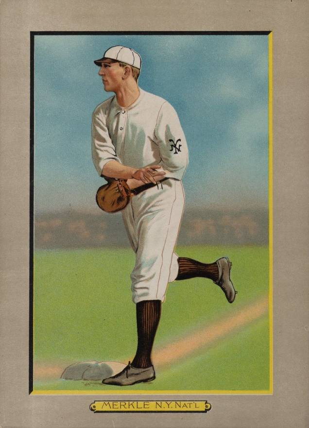 1911 Turkey Reds MERKLE, N.Y. Nat'L #108 Baseball Card