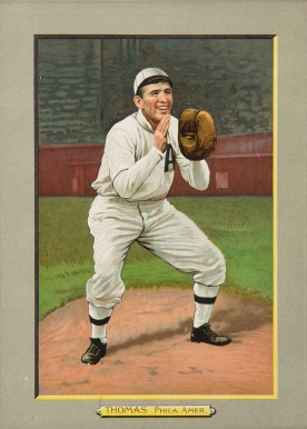 1911 Turkey Reds THOMAS, Phila. Amer. #123 Baseball Card
