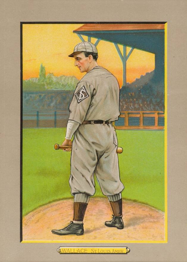 1911 Turkey Reds WALLACE, St. Louis Amer. #124 Baseball Card