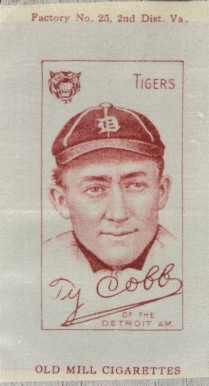 1911 Colored Silks Ty Cobb #23 Baseball Card