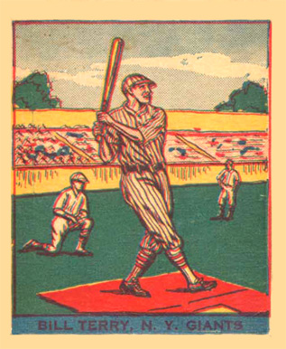 1933 Eclipse Import Bill Terry #405 Baseball Card