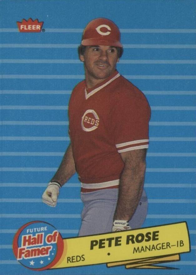 1986 Fleer Future Hall of Famers Pete Rose #1 Baseball Card