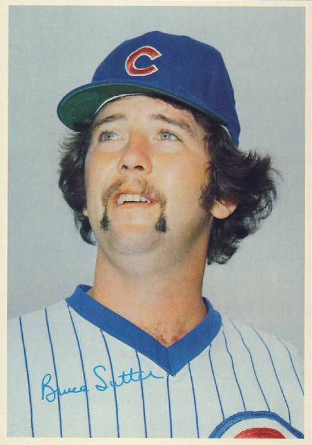 1980 Topps Superstar 5 x 7 Photos Bruce Sutter #32 Baseball Card