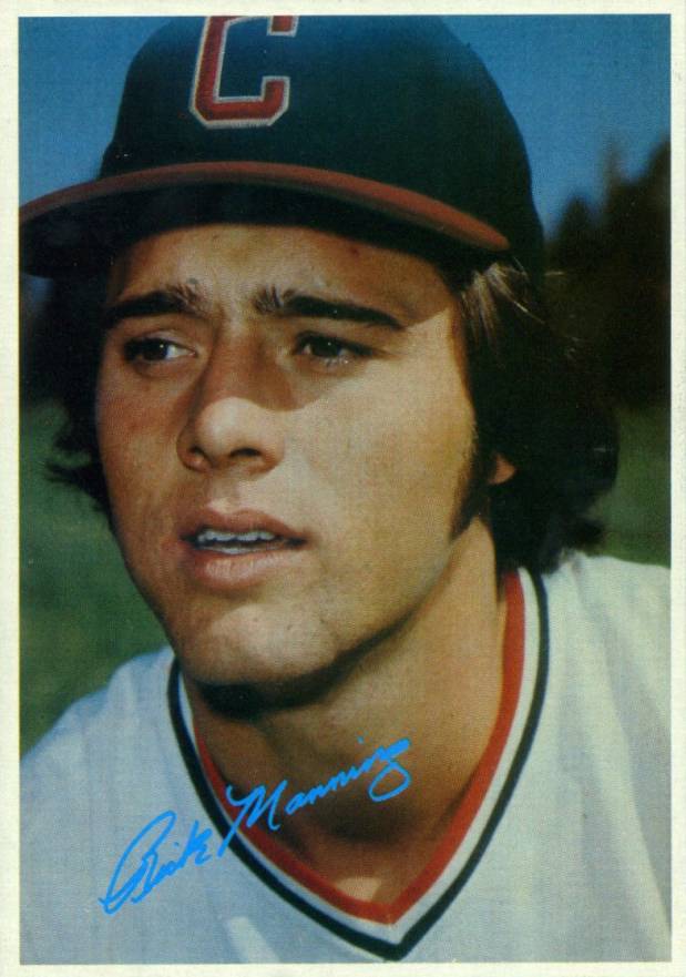 1980 Topps Superstar 5 x 7 Photos Rick Manning #44 Baseball Card