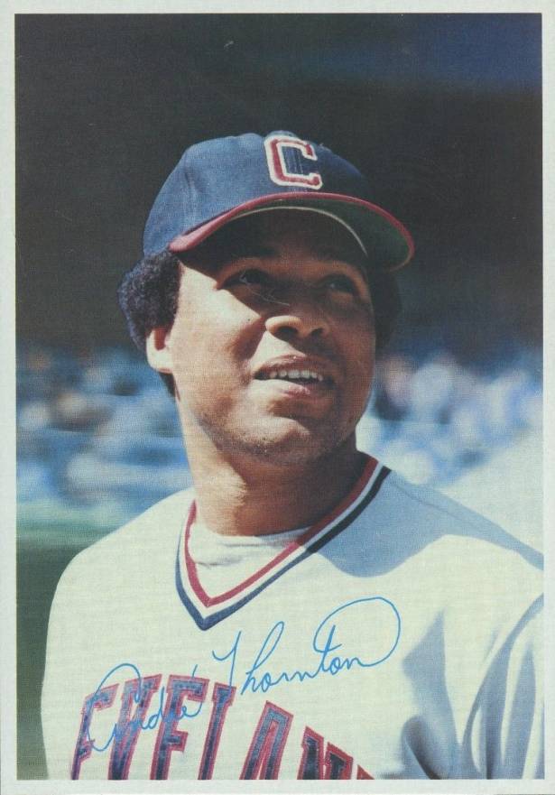 1980 Topps Superstar 5 x 7 Photos Andre Thornton #43 Baseball Card
