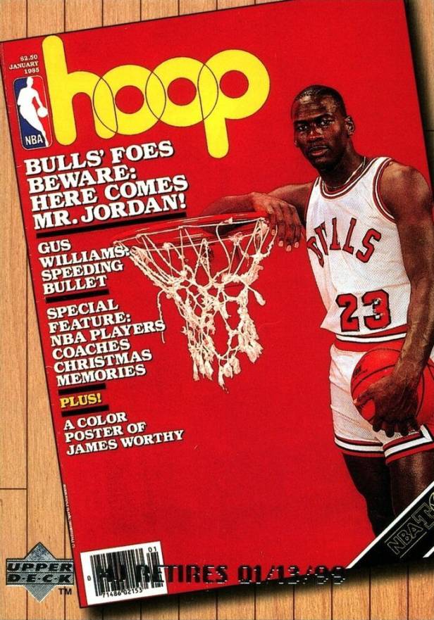 1999 Upper Deck Michael Jordan Retires Jumbo Michael Jordan #14 Basketball Card