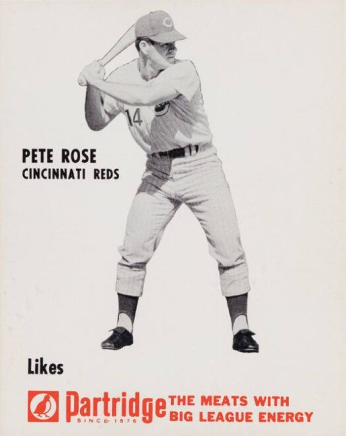 1968 Partridge Meats Pete Rose # Baseball Card
