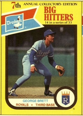 1987 Drake's George Brett #14 Baseball Card