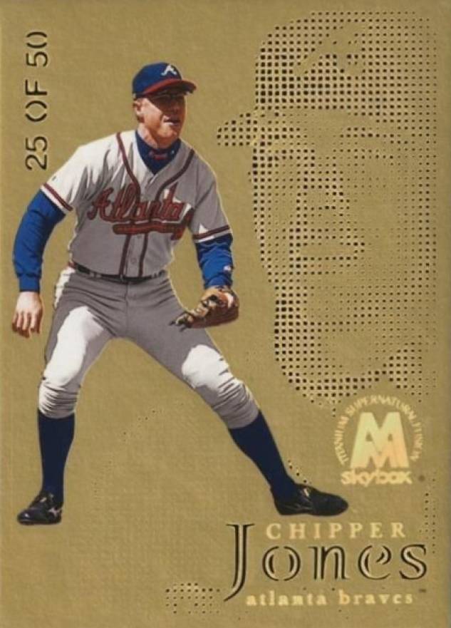 1999 Skybox Molten Metal Fusion Chipper Jones #43F Baseball Card