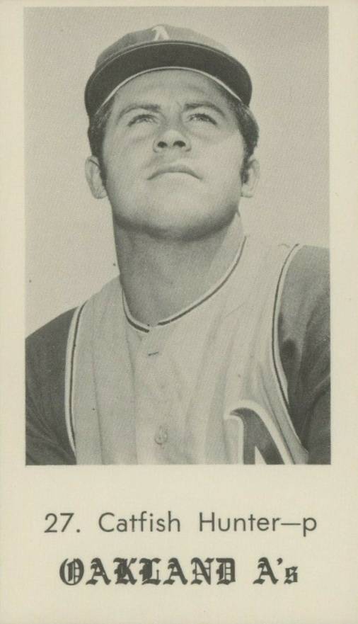 1969 Oakland A's Andersen Jim Hunter #27 Baseball Card