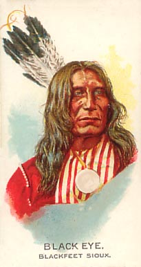 1888 Allen & Ginter American Indian Chiefs Black Eye # Non-Sports Card