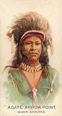 1888 Allen & Ginter American Indian Chiefs Agate Arrow Point # Non-Sports Card