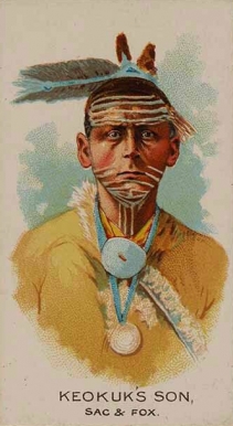 1888 Allen & Ginter American Indian Chiefs Keokuks Son # Non-Sports Card
