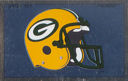1989 Panini Stickers Packers Helmet #66 Football Card