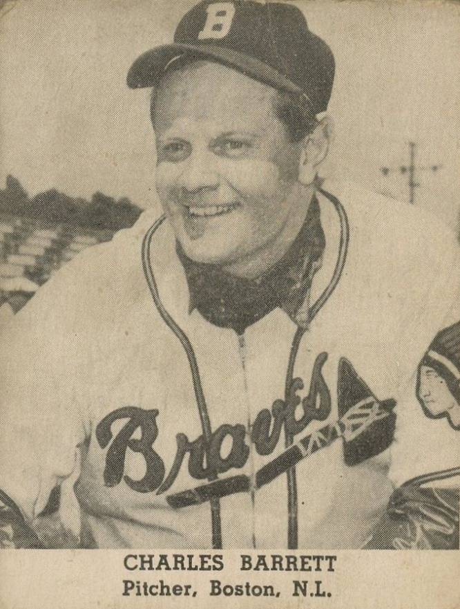 1947 Tip Top Bread Charles Barrett # Baseball Card