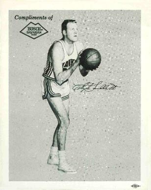 1959 Busch Bavarian Beer Clyde Lovellette # Basketball Card
