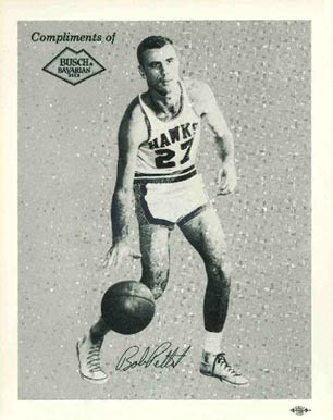 1959 Busch Bavarian Beer Bob Pettit # Basketball Card